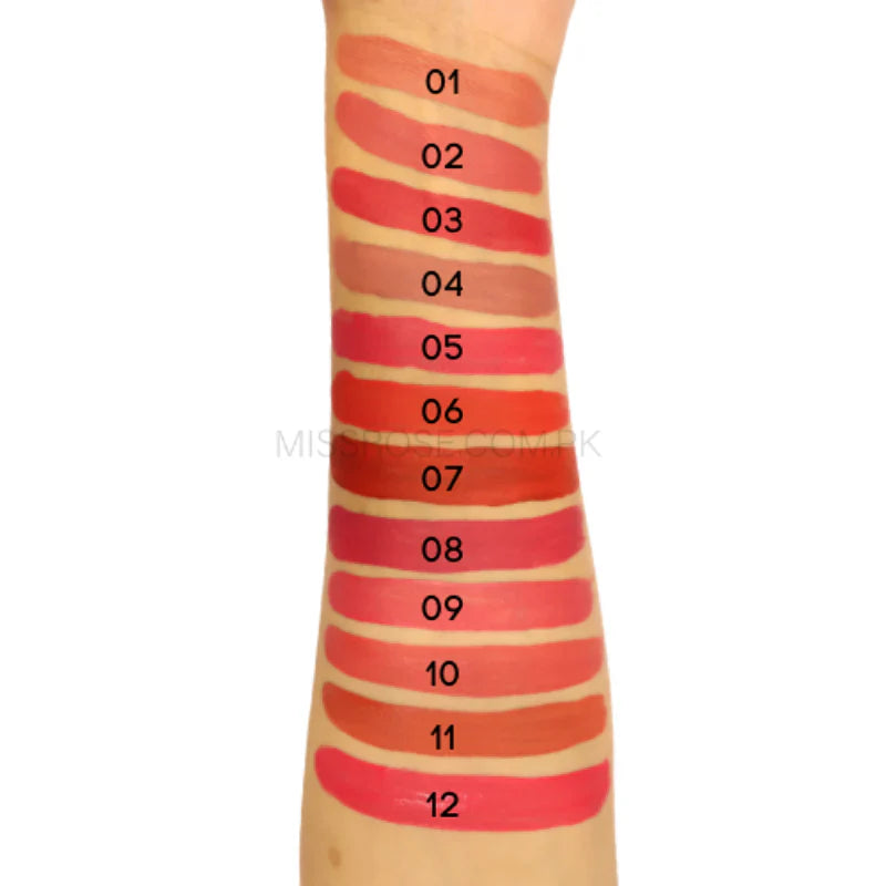 Miss Rose 3 PC Velvet Matte Lip Gloss Set – Hydrating & Moisturizing Lip Colors