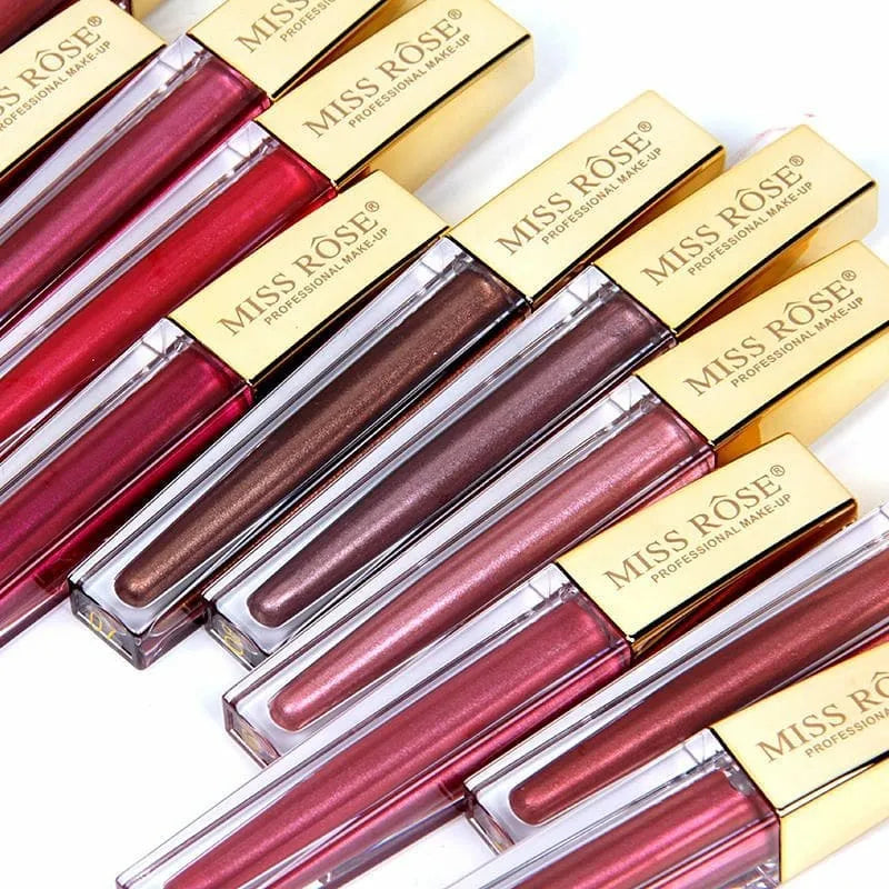 Miss Rose 3 PC Velvet Matte Lip Gloss Set – Hydrating & Moisturizing Lip Colors