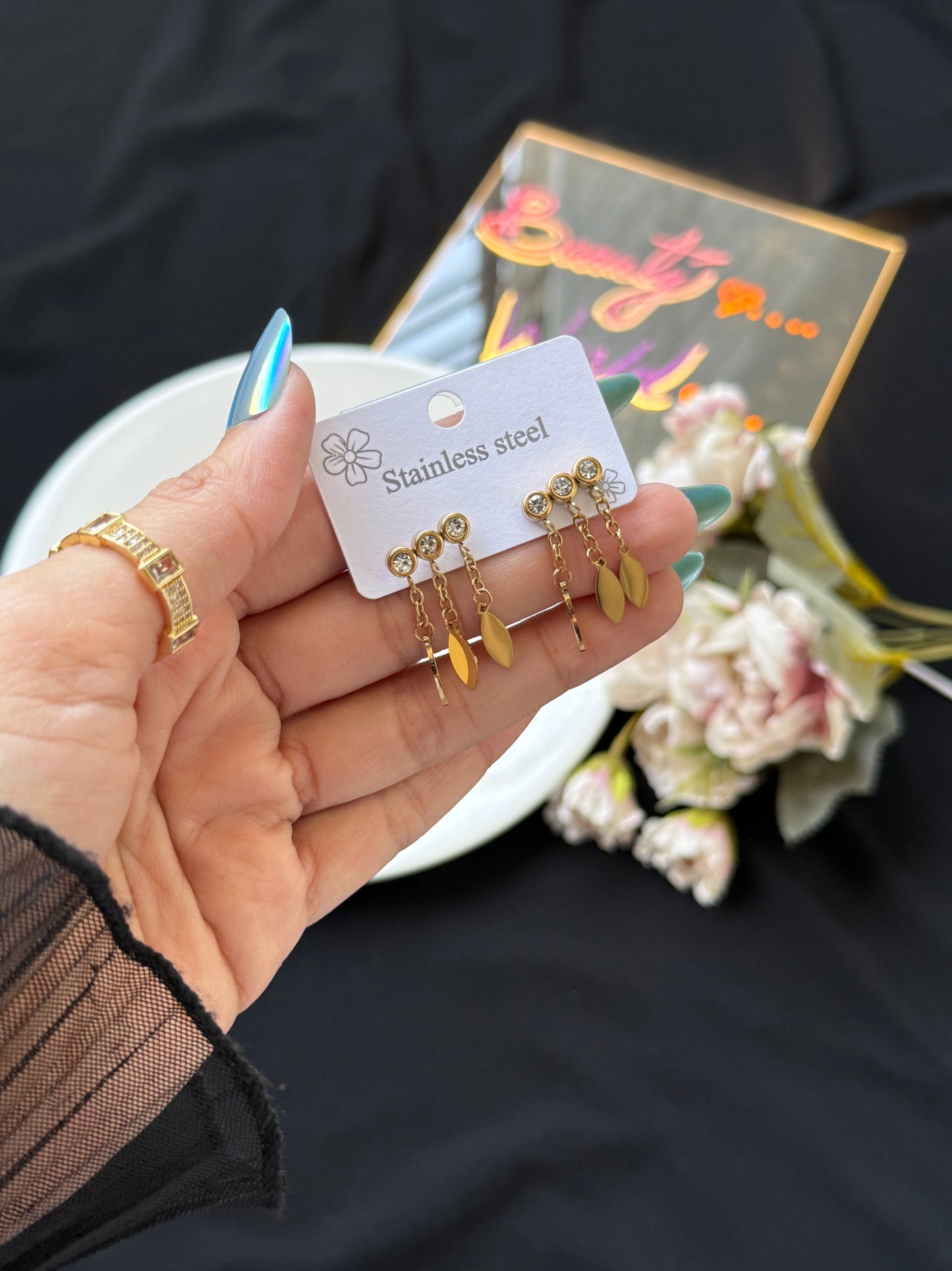Donna charm earrings