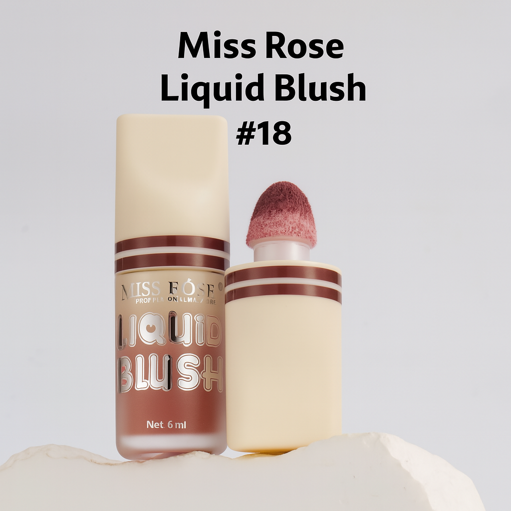 Miss Rose Liquid Puff Blush – Natural Glow, Lightweight & Long-Lasting Formula