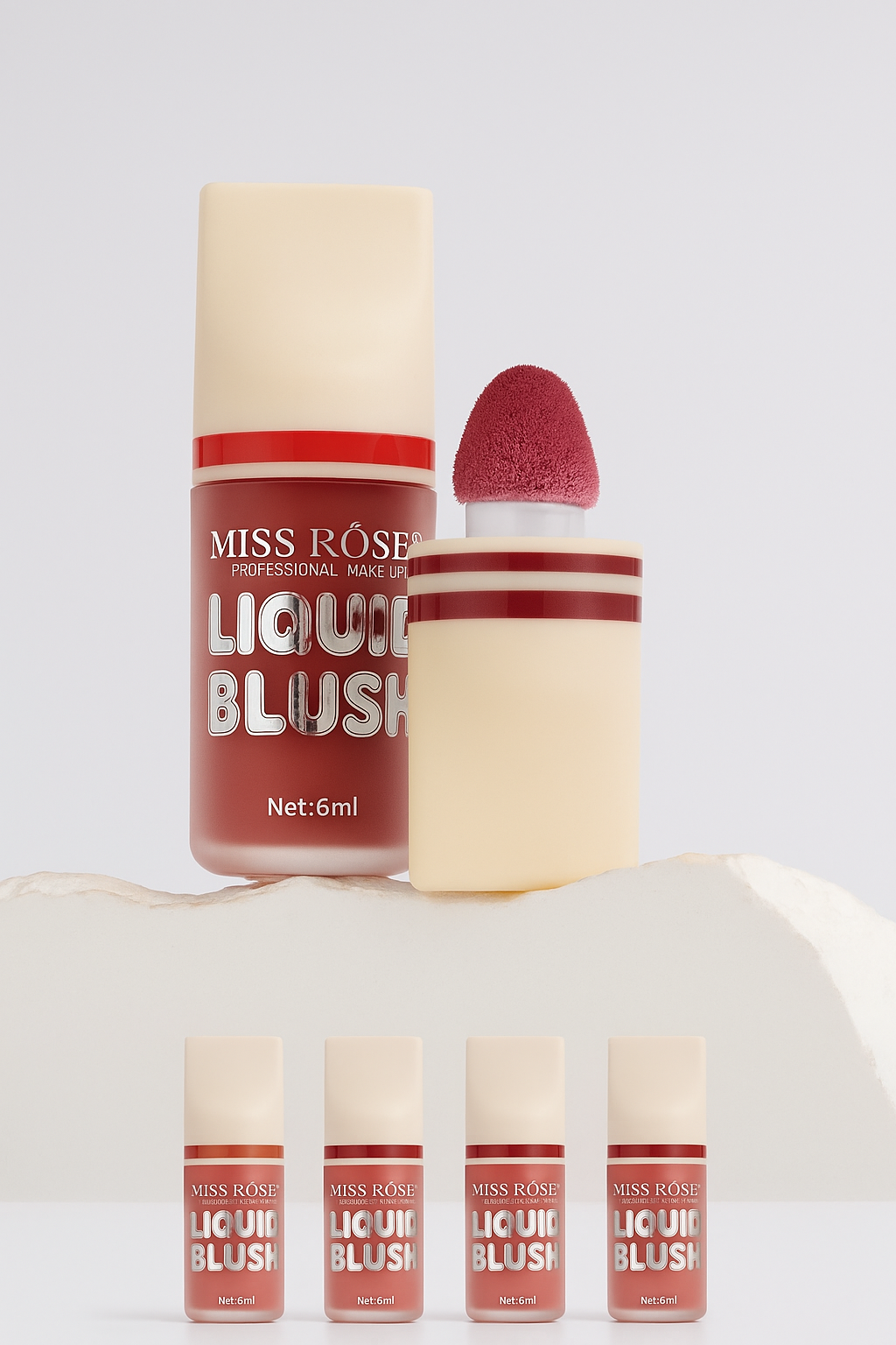 Miss Rose Liquid Puff Blush – Natural Glow, Lightweight & Long-Lasting Formula
