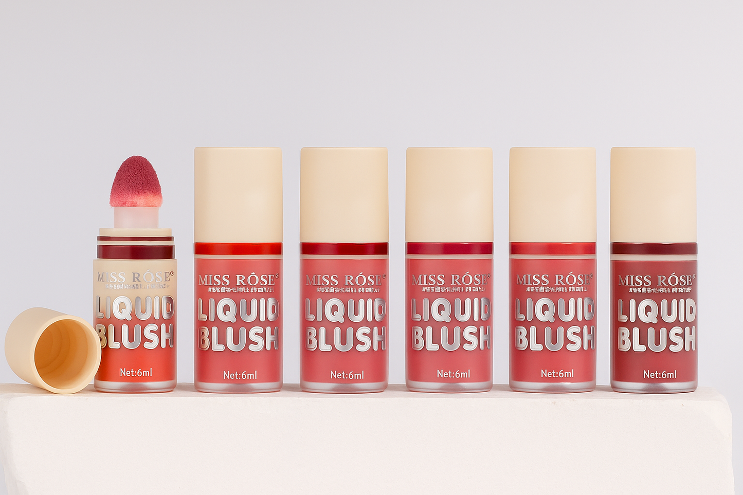 Miss Rose Liquid Puff Blush – Natural Glow, Lightweight & Long-Lasting Formula