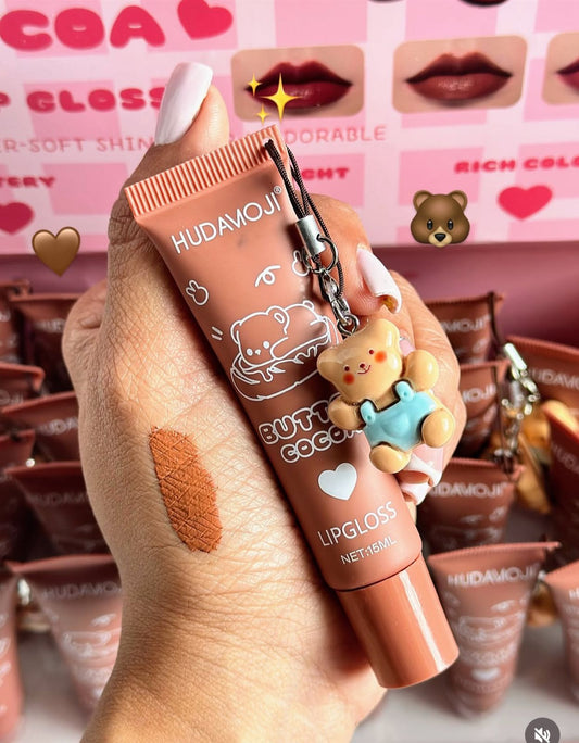 Hudamoji “Teddy Bear” Cocoa Butter Velvet Matte Glosses