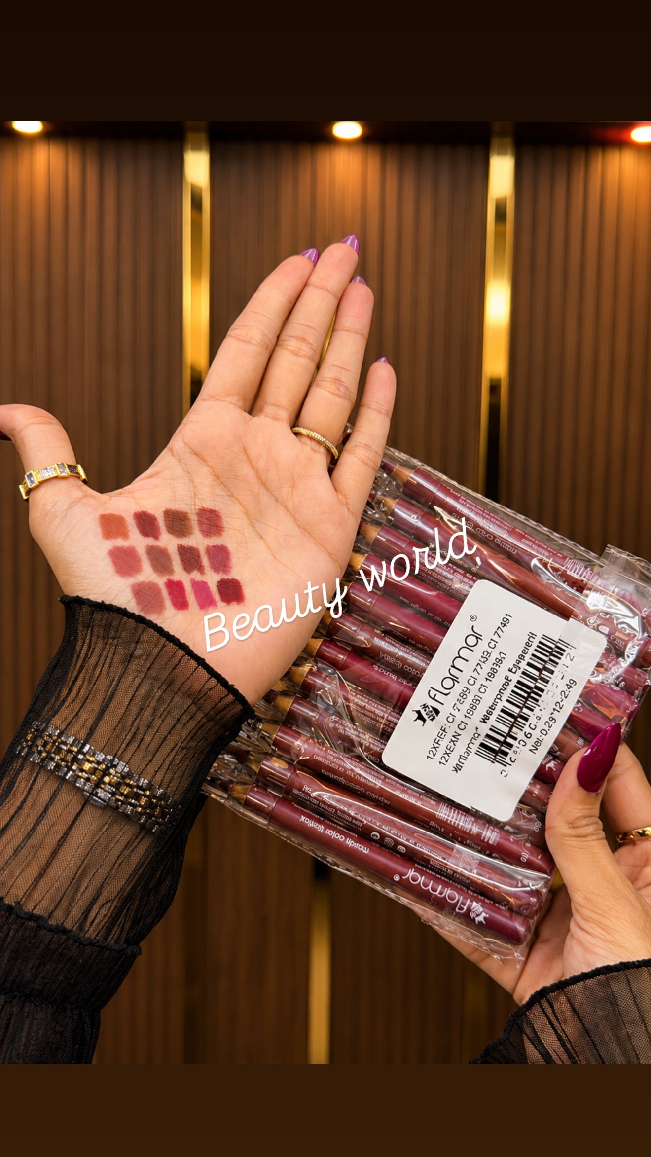 Flormar matte lip pencil set