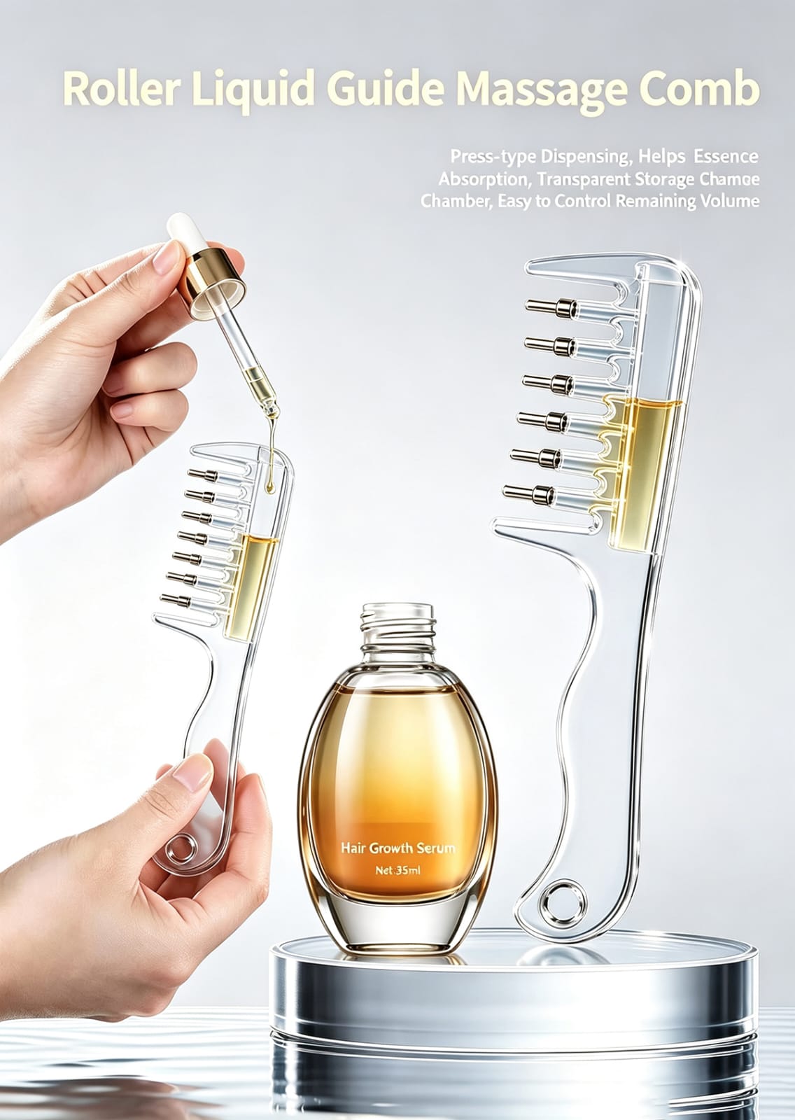 Scalp Liquid Applicator Comb