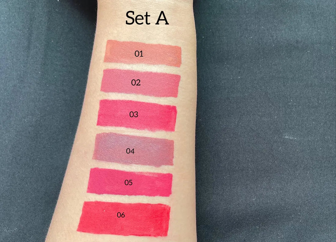 Miss Rose 3 PC Velvet Matte Lip Gloss Set – Hydrating & Moisturizing Lip Colors