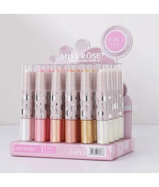 Miss Rose 2 in 1 Liquid & Stick Highlighter – Shimmer Glow