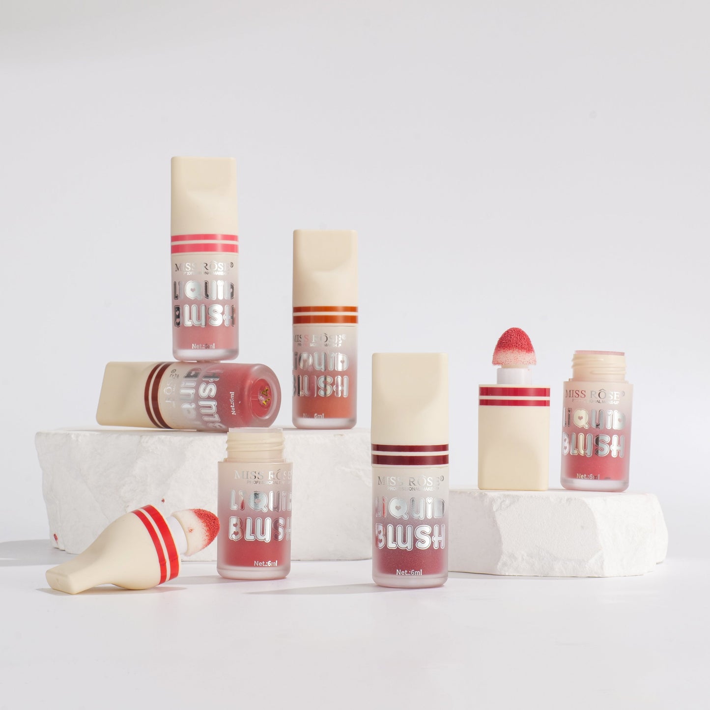 Miss Rose Liquid Puff Blush – Natural Glow, Lightweight & Long-Lasting Formula