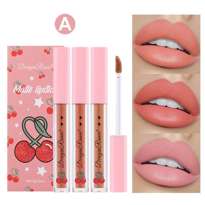 Dragon Ranee 3pcs Matte Lipsticks Set