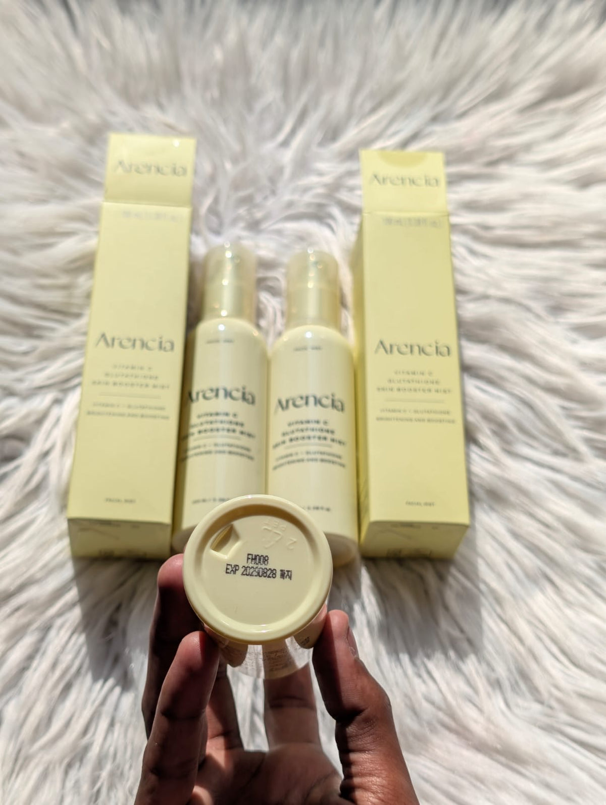 Original leftover Arencia Vitamin C Glutathione Skin Booster Mist 100ml
Made in Korea