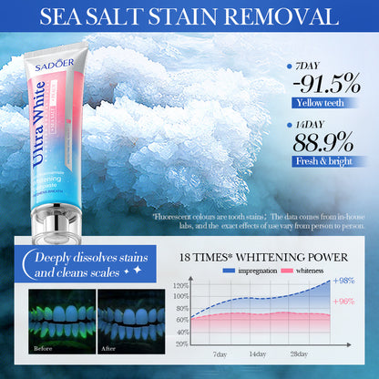 SADOER Ultra White Whitening Toothpaste 💗🩵 🦷
