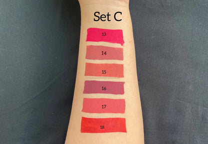 Miss Rose 3 PC Velvet Matte Lip Gloss Set – Hydrating & Moisturizing Lip Colors