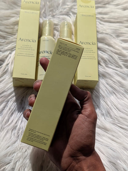 Original leftover Arencia Vitamin C Glutathione Skin Booster Mist 100ml
Made in Korea