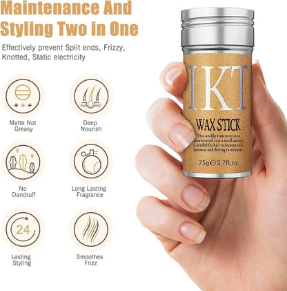 Ikt hair wax stick for sleek and frizz free look