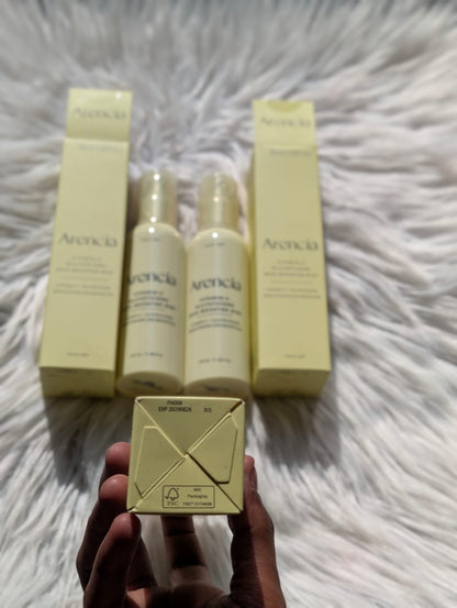Original leftover Arencia Vitamin C Glutathione Skin Booster Mist 100ml
Made in Korea