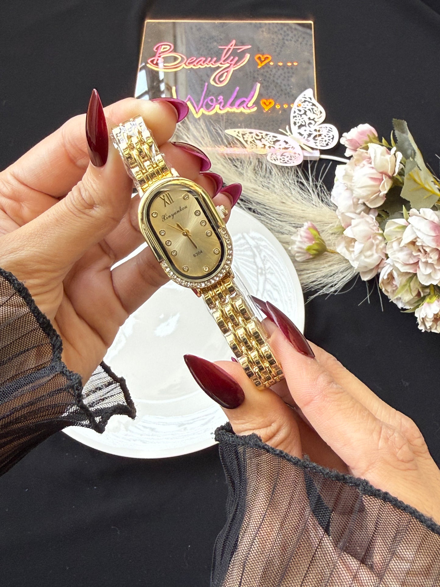 Stainless steel women’s watch