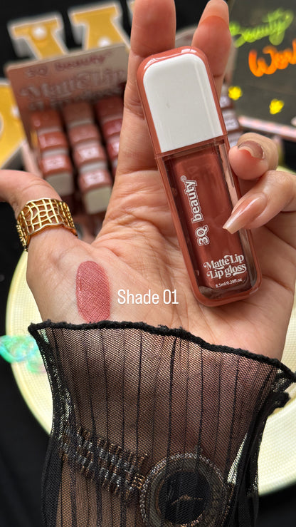 3Q beauty nude matte lipglosses