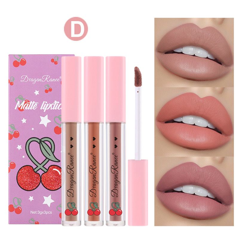 Dragon Ranee 3pcs Matte Lipsticks Set