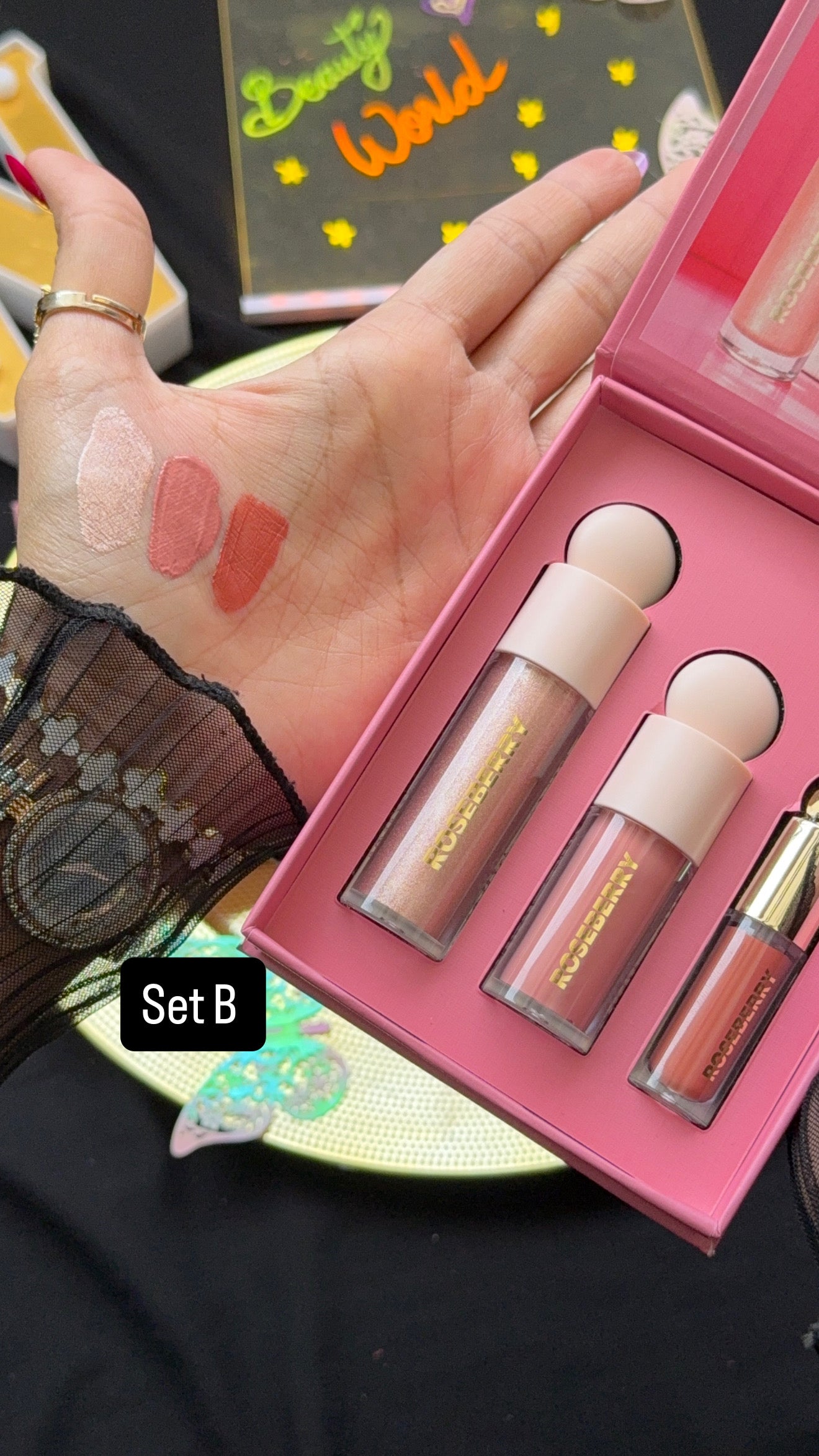 ✨💗 ROSE BERRY GLOW TRIO 💗✨