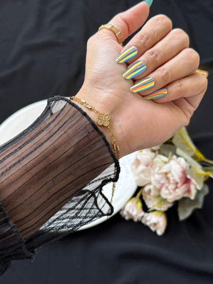 Luxury double layered clover bracelet