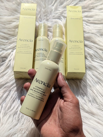 Original leftover Arencia Vitamin C Glutathione Skin Booster Mist 100ml
Made in Korea
