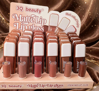 3Q beauty nude matte lipglosses