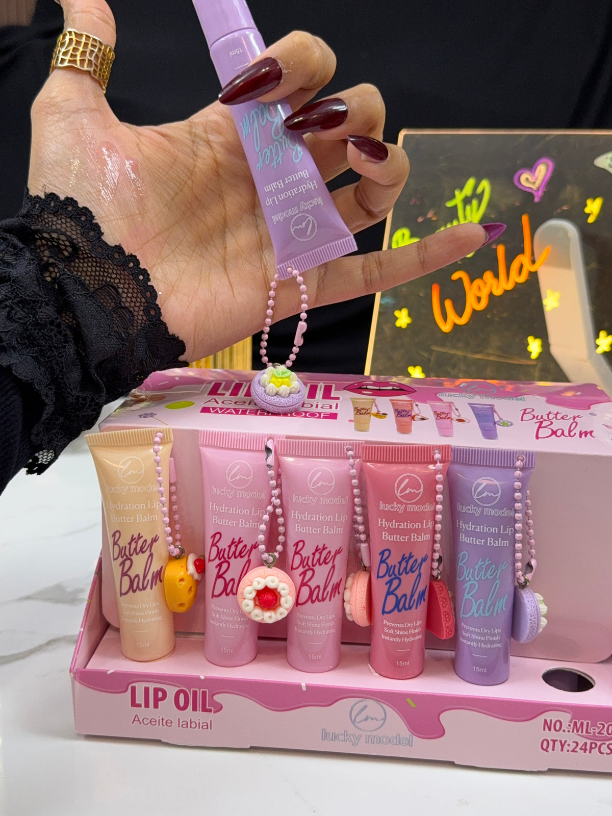 Lucky Model Lip Oil Butter Balm  🍩 🧈
