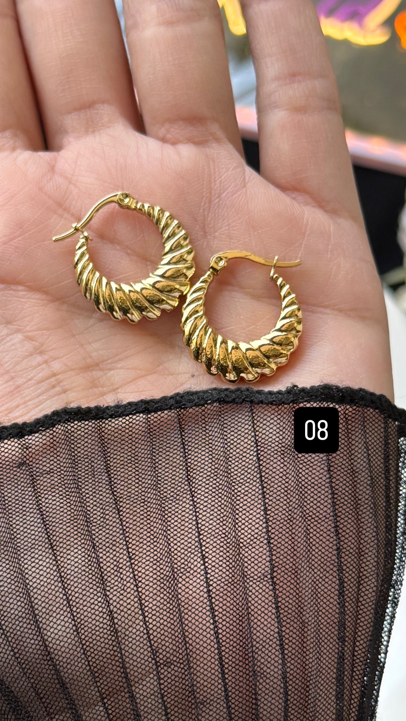 Stainless steel hoops