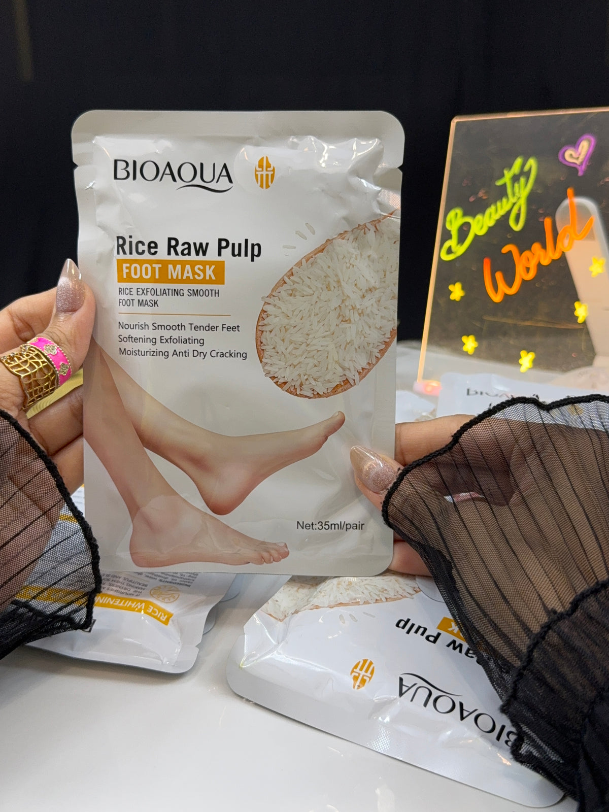 ✨ Rice Raw Pulp Hand & Foot Masks ✨
