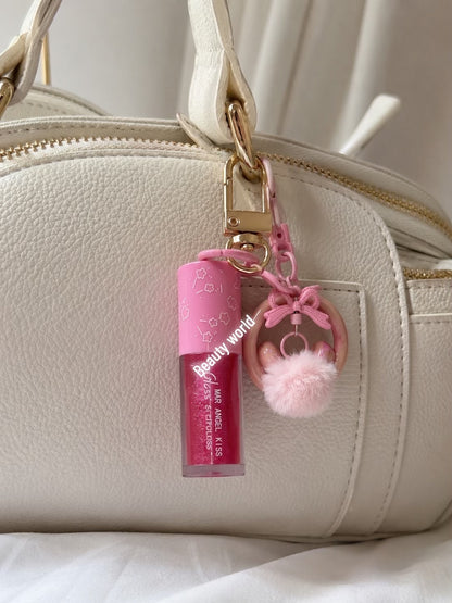 🎀 Gloss, glam & a little extra cuteness! 💕✨hanging charm lipgloss