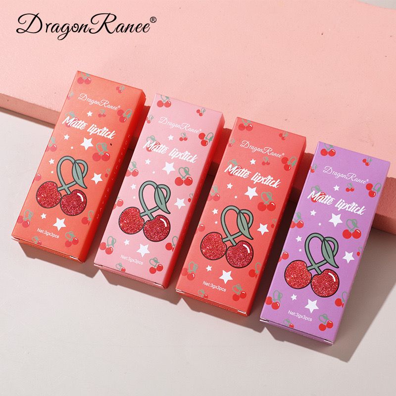 Dragon Ranee 3pcs Matte Lipsticks Set
