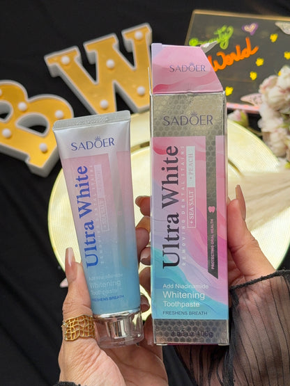 SADOER Ultra White Whitening Toothpaste 💗🩵 🦷
