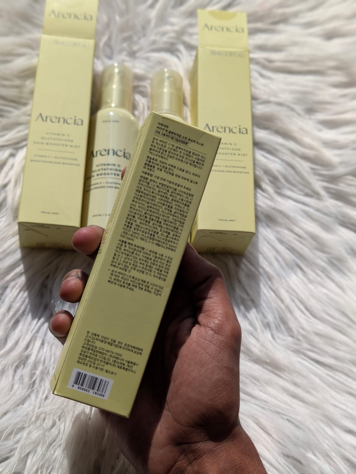 Original leftover Arencia Vitamin C Glutathione Skin Booster Mist 100ml
Made in Korea