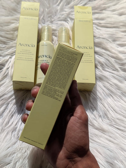Original leftover Arencia Vitamin C Glutathione Skin Booster Mist 100ml
Made in Korea
