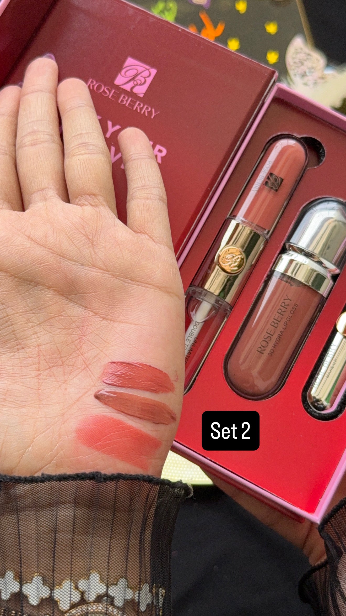 Roseberry gorgeous trio set ❤️🤎💋