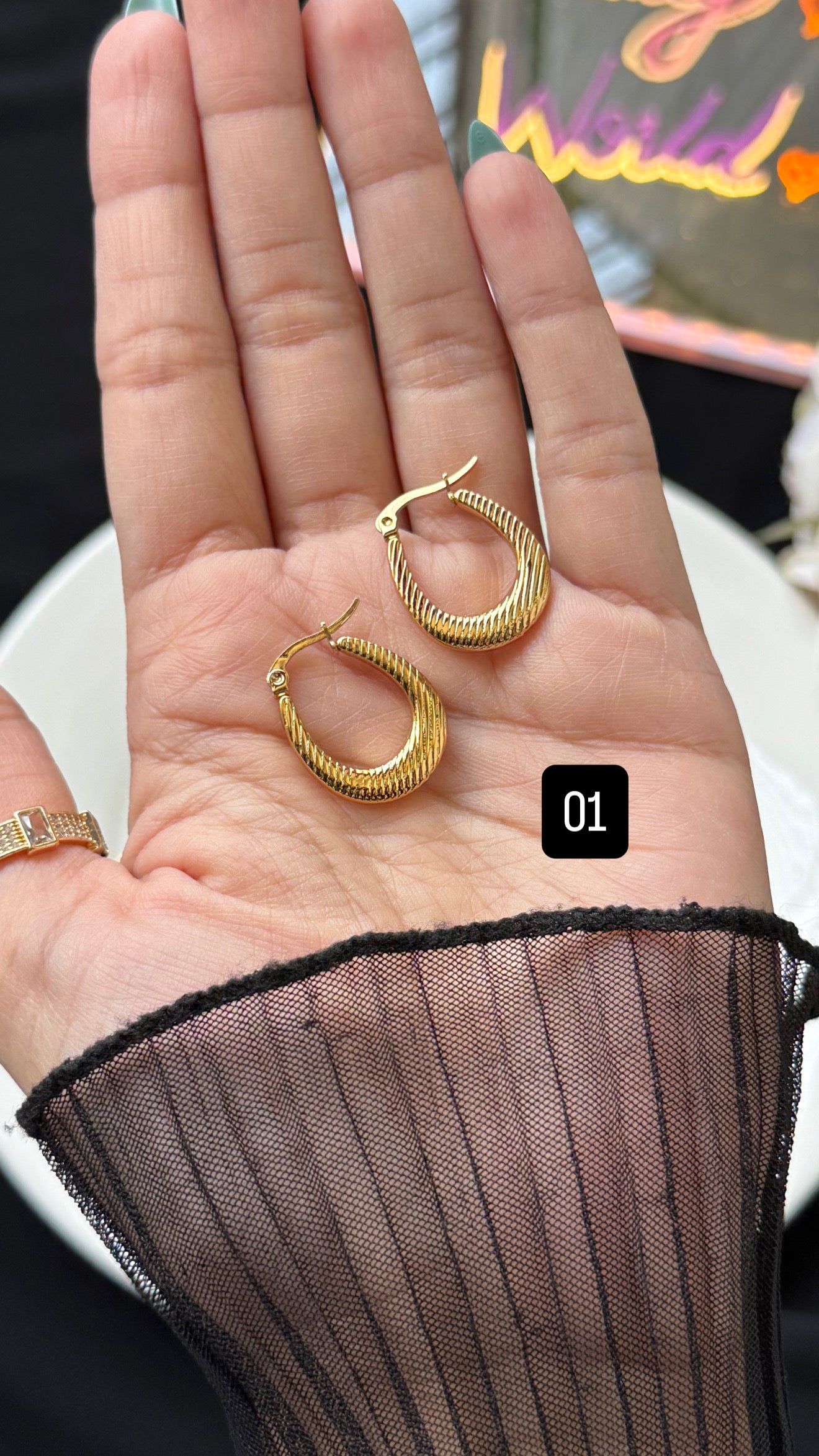 Stainless steel hoops