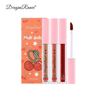 Dragon Ranee 3pcs Matte Lipsticks Set