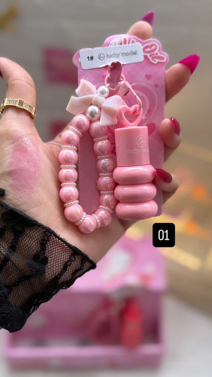 Charm hanging magic lip oils