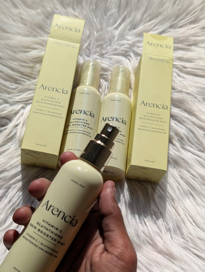 Original leftover Arencia Vitamin C Glutathione Skin Booster Mist 100ml
Made in Korea