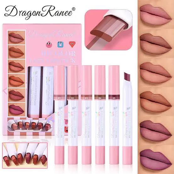 💗 BICOLOR LAZY LIPSTICK SET 💄✨