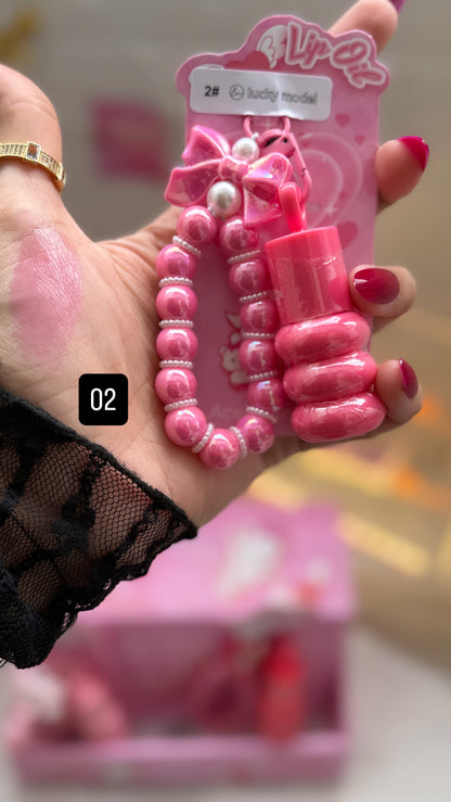 Charm hanging magic lip oils