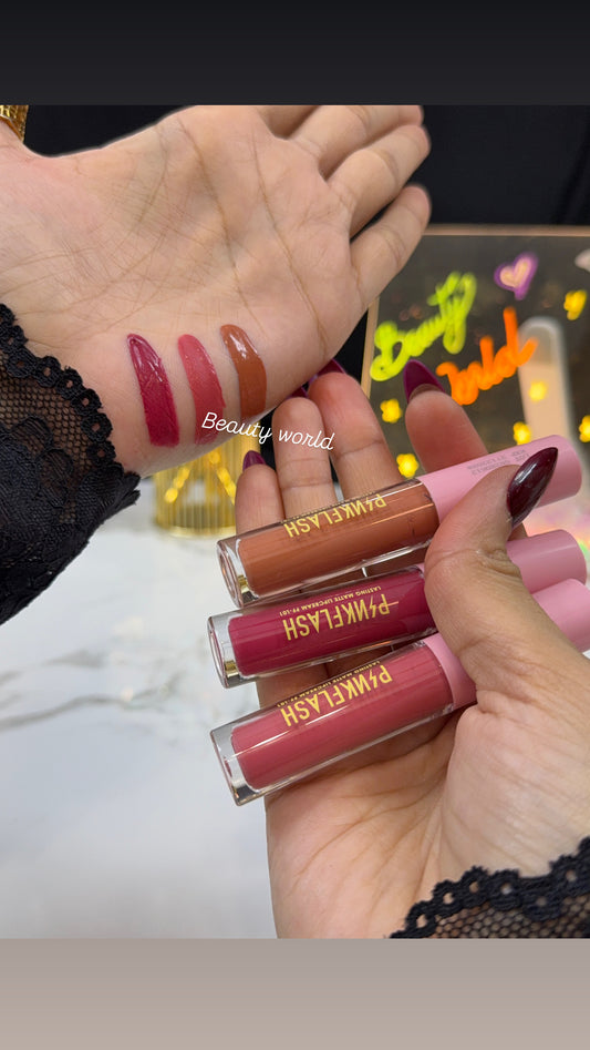 💄 PINKFLASH MATTE LIPSTICKS — 3 STUNNING SHADES! 💋✨