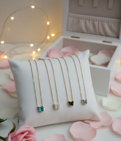 Gold Plated Butterfly Pendant Chain