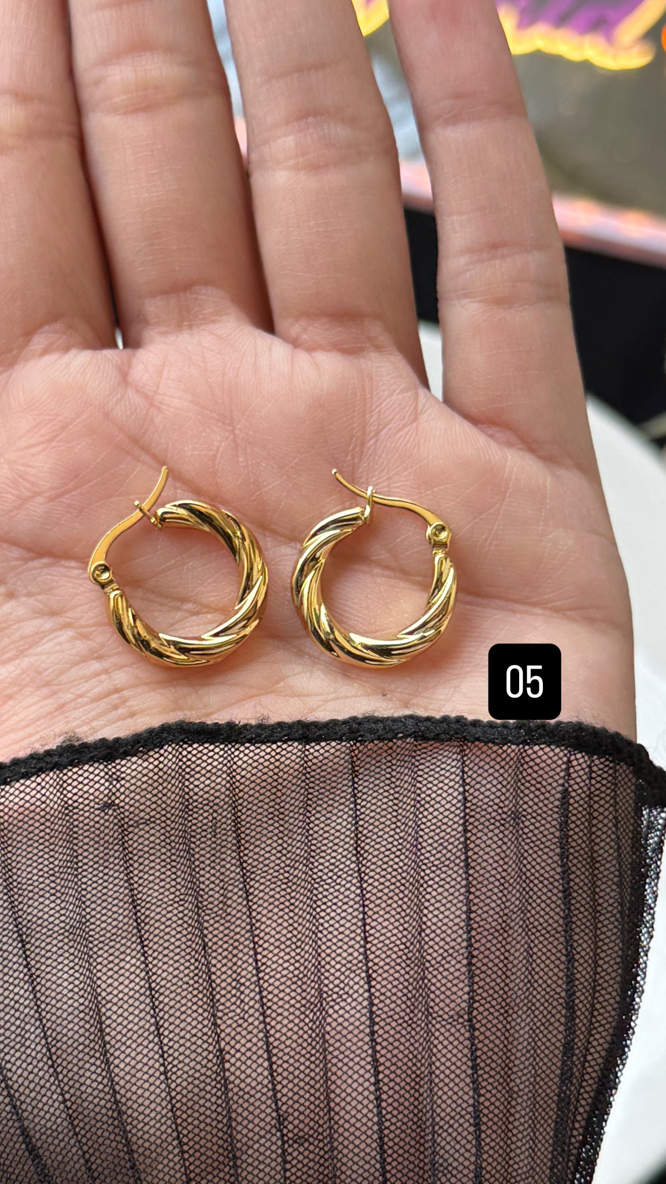 Stainless steel hoops