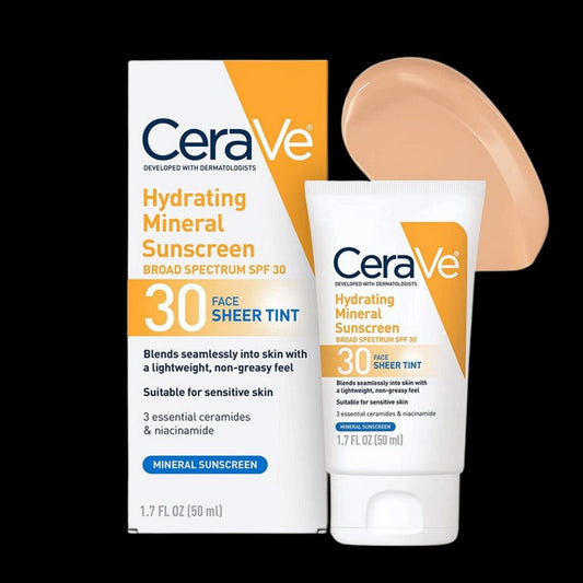 Cerave Hydrating Mineral Sunscreen Sheer Tint 30SPF