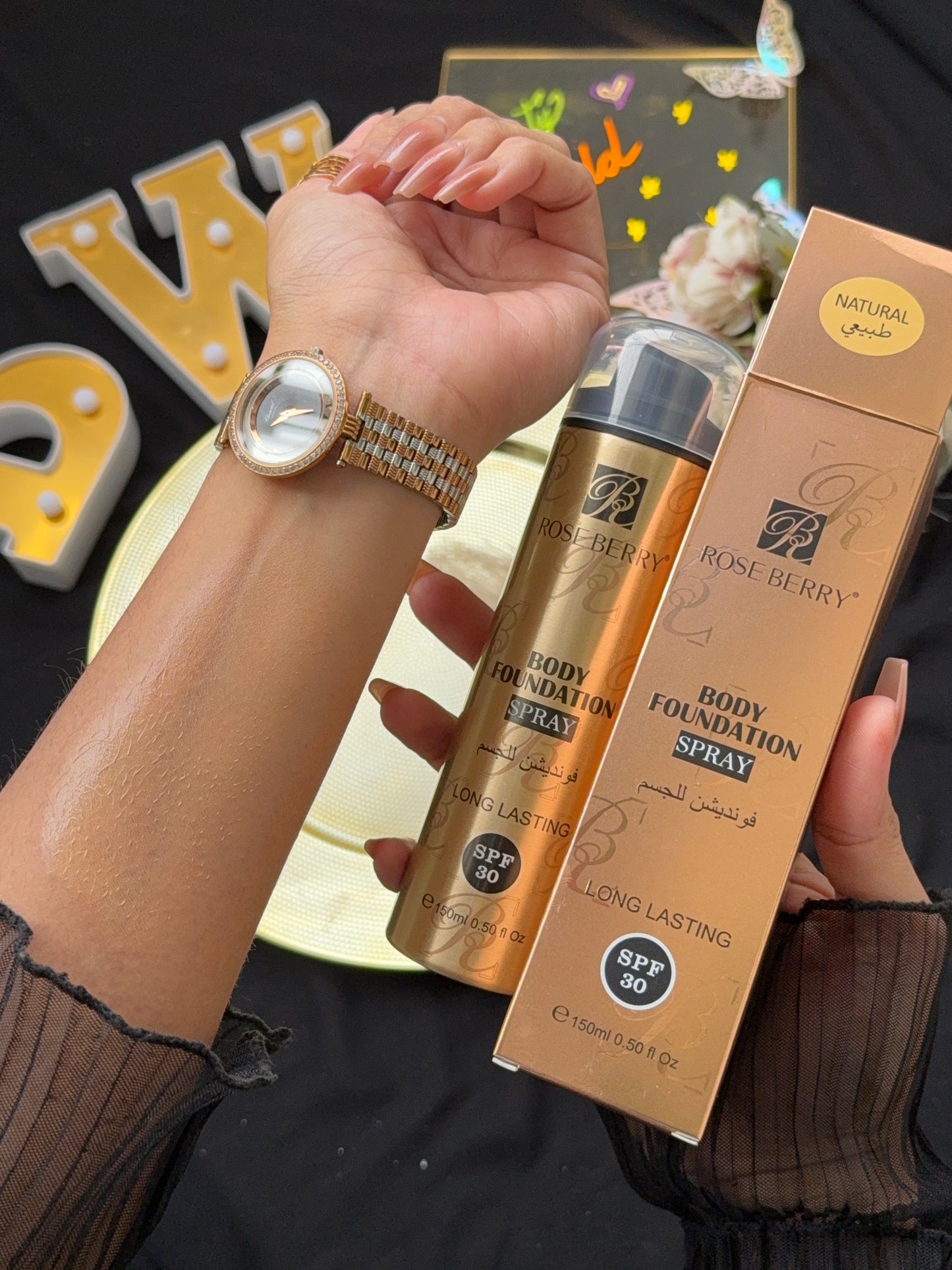Rose Berry Body Foundation Spray ✨🤎