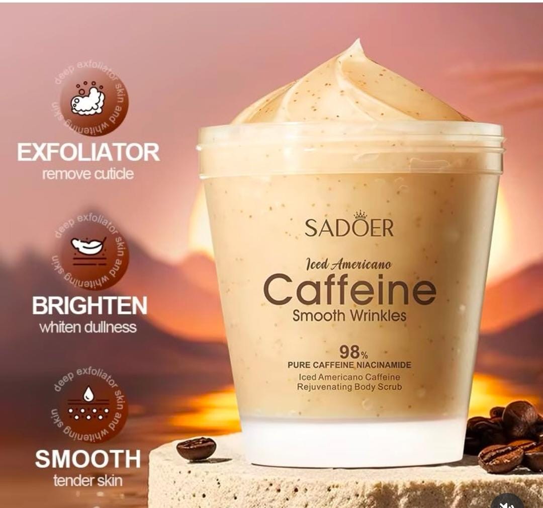 SADOER Iced Americano Caffeine Body Scrub 🤎🧖🏻‍♀️