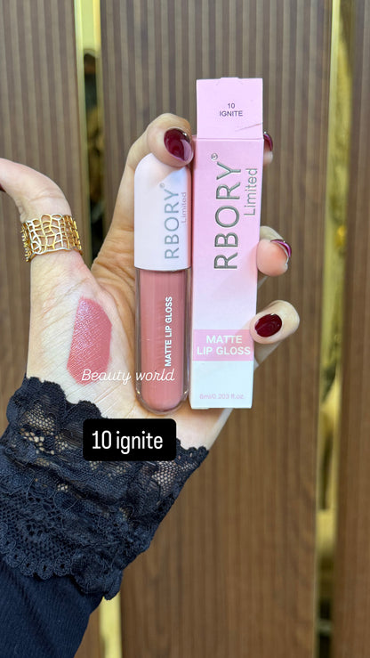 💋 RBORY MATTE LIP GLOSS — ALL 12 SHADES 💋