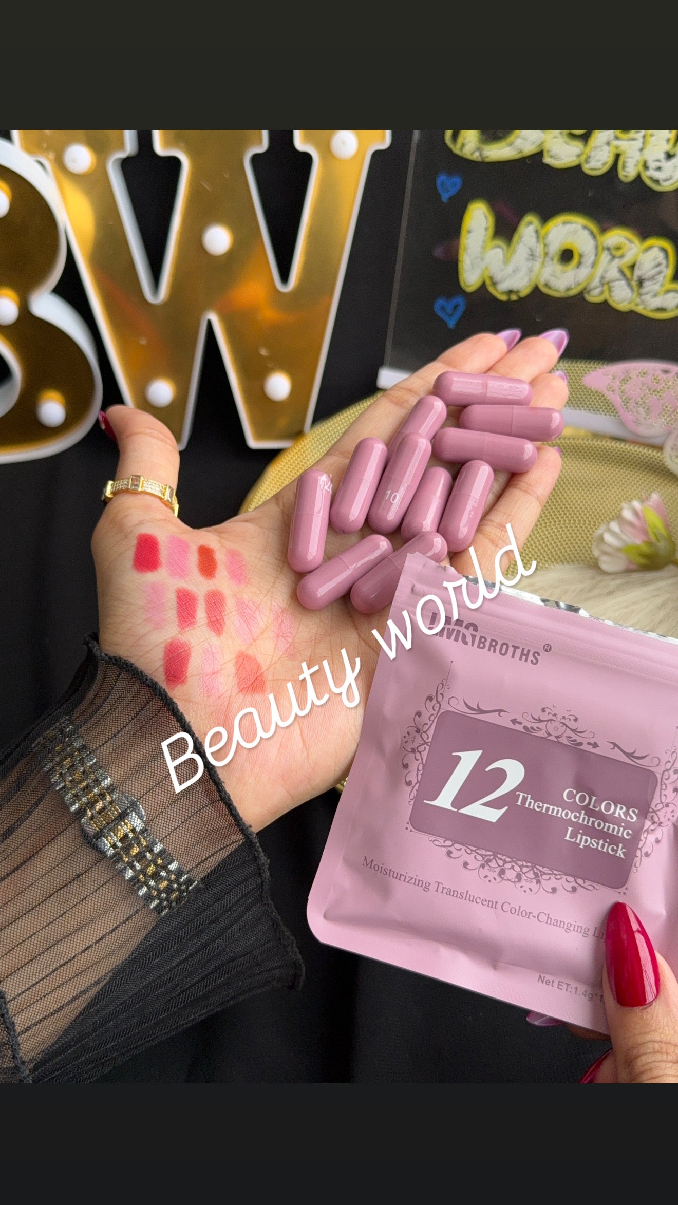 Mini capsule 💊 lipstick 💄 pack