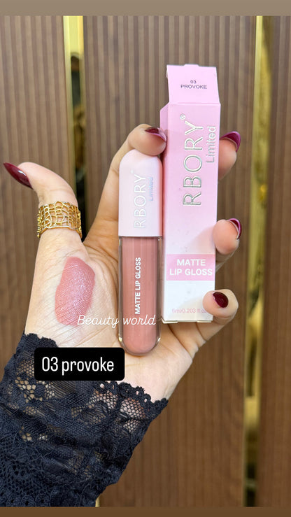 💋 RBORY MATTE LIP GLOSS — ALL 12 SHADES 💋